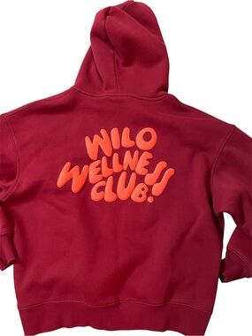 WILO WELLNESS CLUB Maroon Hoodie Sweatshirt
Puff print logo
SMALL